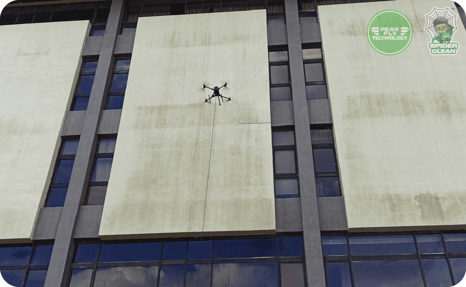 Spider Clean & Peakfly | High-Rise Building & Facade Cleaning