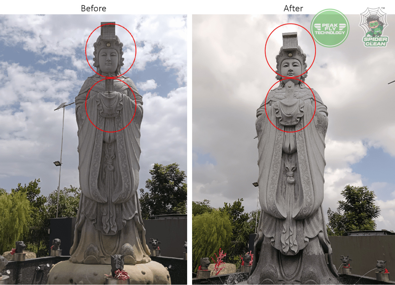 Peak Fly Technology (M) Sdn. Bhd. | Project - Outdoor Statue & Structure Cleaning