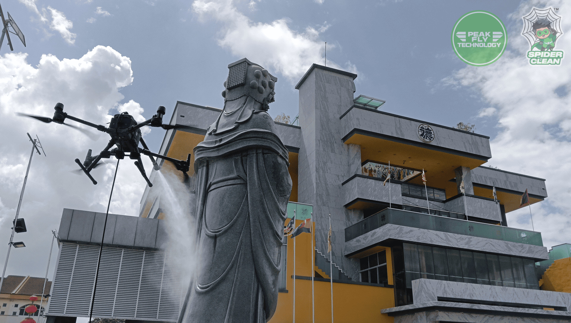 Peak Fly Technology (M) Sdn. Bhd. | Project - Outdoor Statue & Structure Cleaning