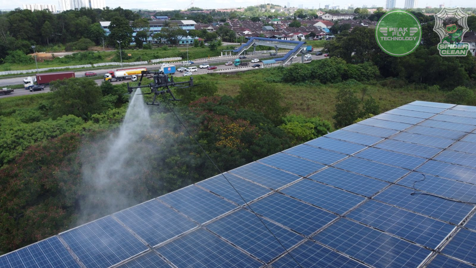 Peak Fly Technology (M) Sdn. Bhd. | Project - Solar Panel Cleaning