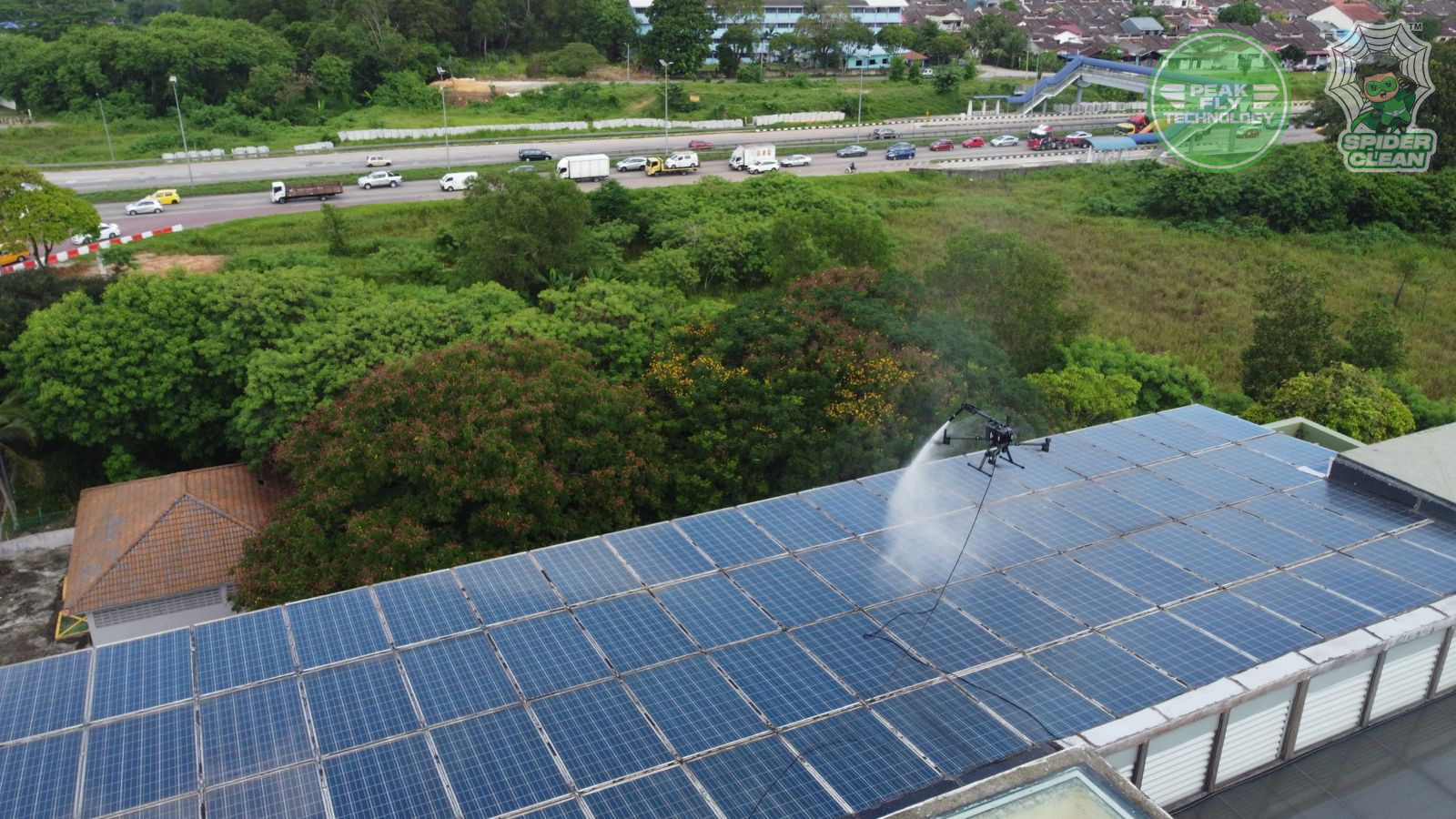 Peak Fly Technology (M) Sdn. Bhd. | Project - Solar Panel Cleaning